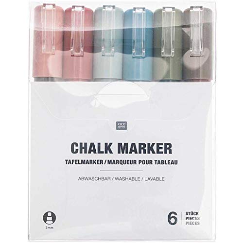 TAFELMARKER SET ERDFARBEN, 6-TEILIG von Rico Design
