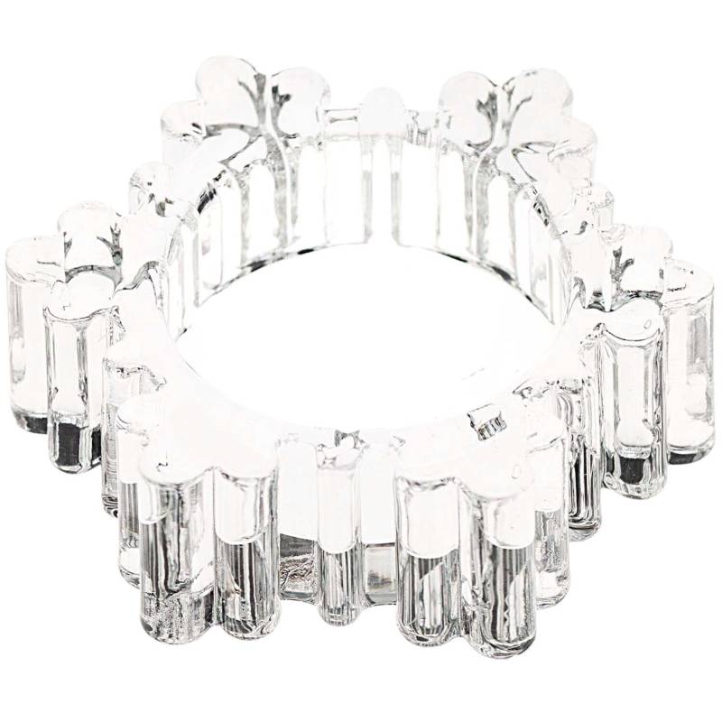 Teelichthalter Schneeflocke Glas 7,3x2,2x7,3cm Teelichthalter Schneeflocke Glas 7,3x2,2x7,3cm von Rico Design