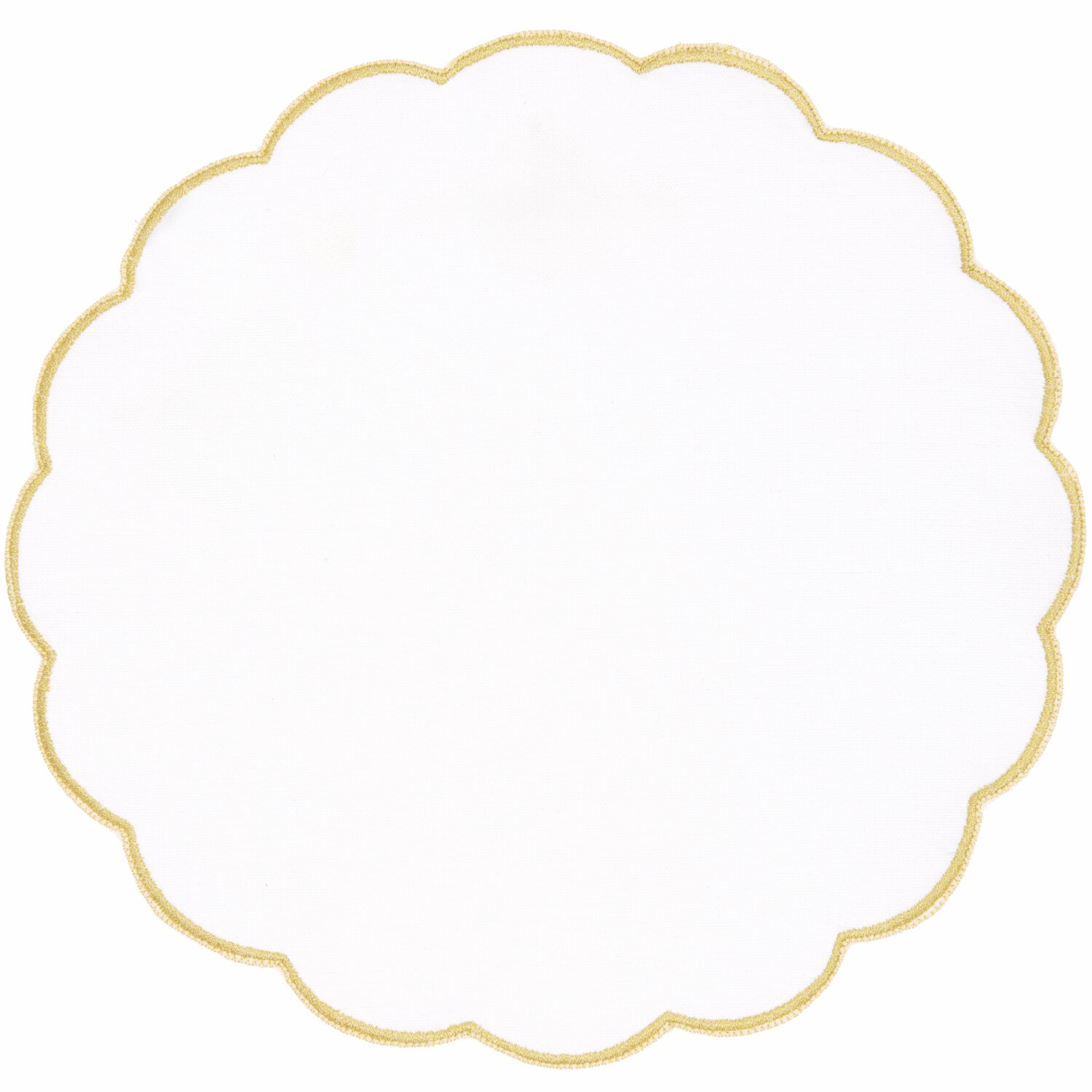 Untersetzer rund Gold/Weiß 2 Stück Untersetzer rund Gold/Weiß 2 Stück von Rico Design