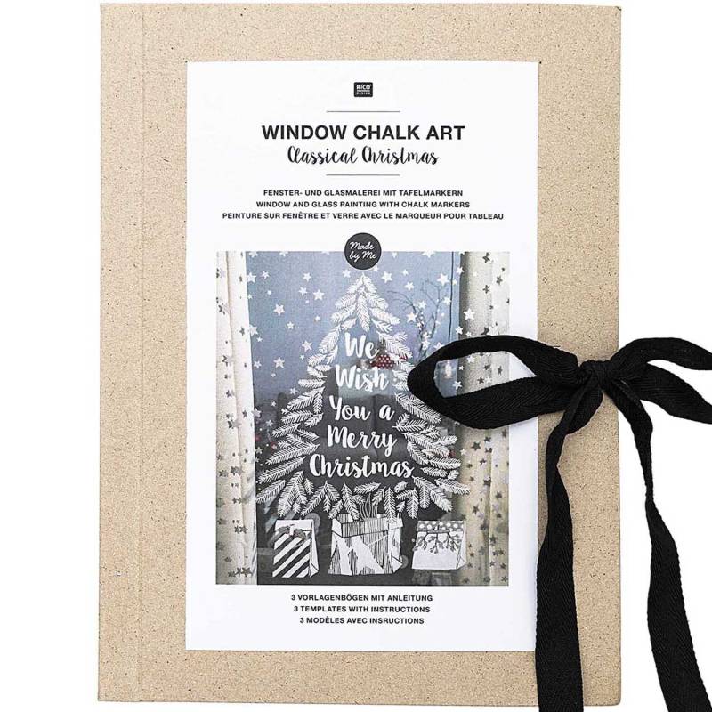 Vorlagenmappe Classical Christmas Fenster- und Glasmalerei mit Kreidestiften von Rico Design