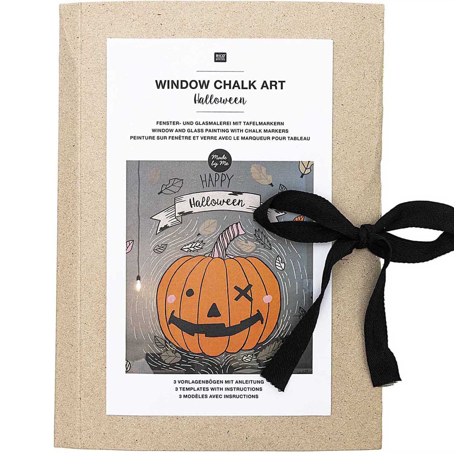 Vorlagenmappe Halloween Fenster- und Glasmalerei mit Kreidestiften von Rico Design