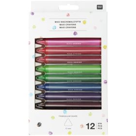 Wachsmalstifte Maxi dreieckig Wachsmalstifte Maxi dreieckig von Rico Design