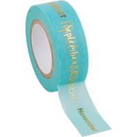 Washi Tape "Monate" von Grün