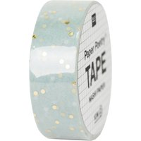 Washi Tape "Punkte" - Mint/Gold von Grün