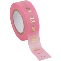 Washi Tape "Zahlen 1-31" von Pink