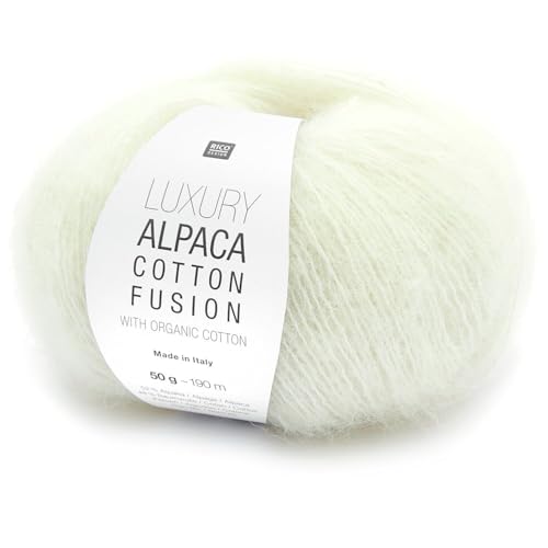 Wolle Alpaca Cotton Fussion, 50g, Weiß Wolle Alpaca Cotton Fussion, 50g, Weiß von Rico Design