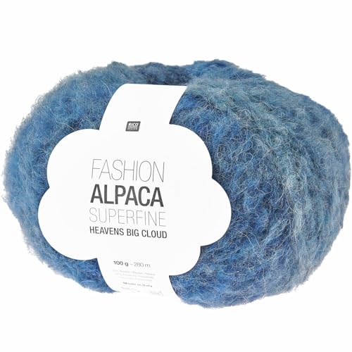 Wolle Alpaca Superfine, 100g, Blau Wolle Alpaca Superfine, 100g, Blau von Rico Design