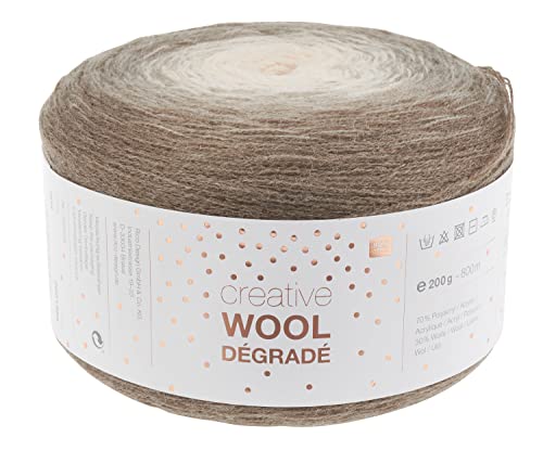 Rico Wolle Creativ Wool Dégradé 200g 4-fädig Natur Rico Wolle Creativ Wool Dégradé 200g 4-fädig Natur von Rico Design