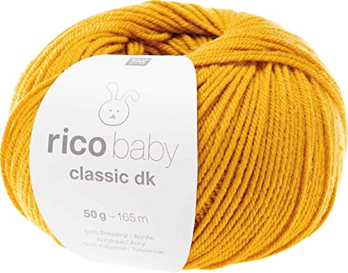 Wolle rico baby classic dk, 50g, ca. 165m Senf Wolle rico baby classic dk, 50g, ca. 165m Senf von Rico Design