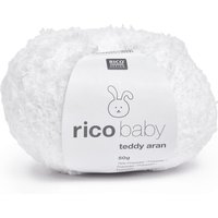 Wolle rico baby teddy aran - Weiß von Weiß