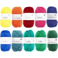 Wollpaket Creative Cotton aran Multi Colours von Rico Design