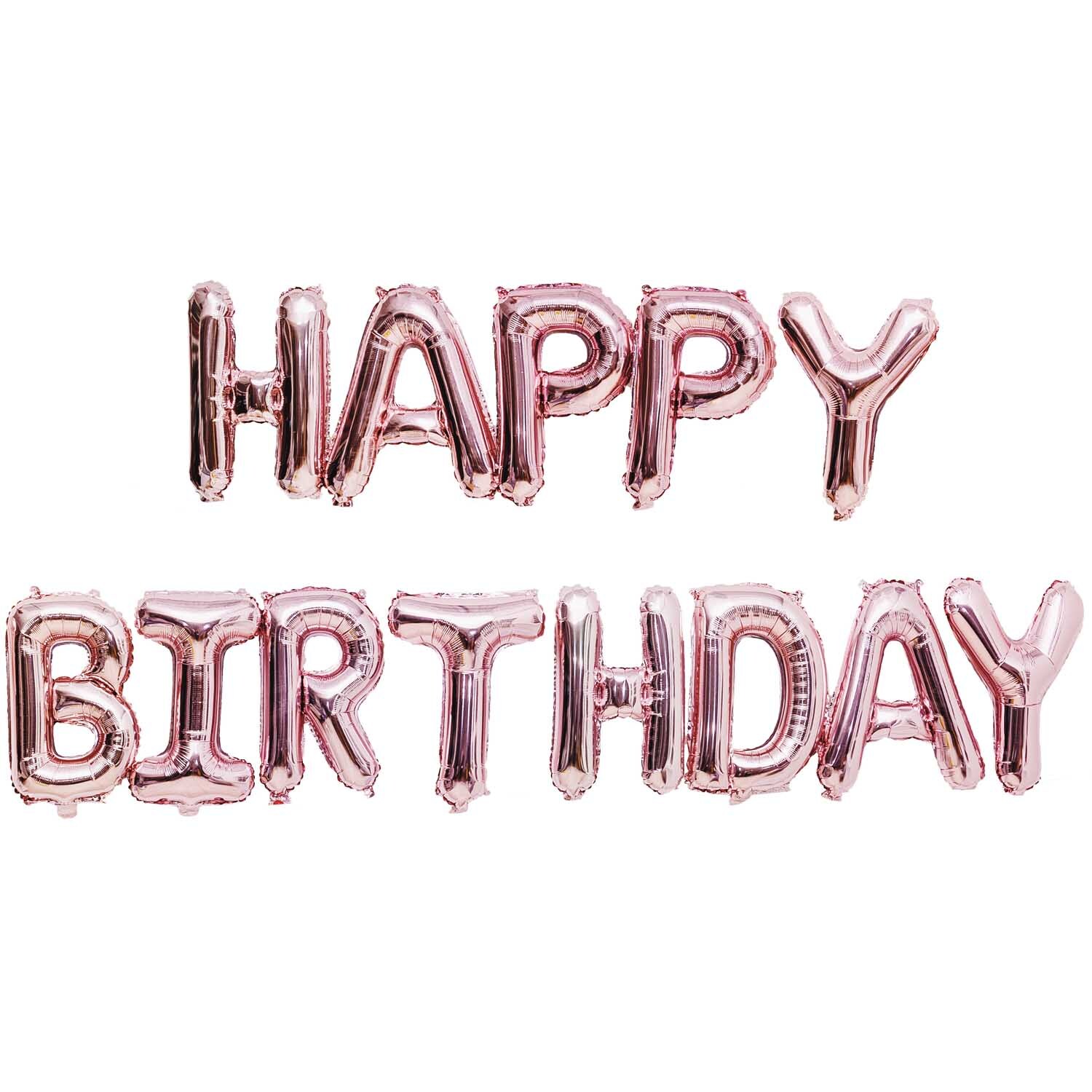 YEY! Let's Party Folienballon-Set Happy Birthday rosa 13teilig YEY! Let's Party Folienballon-Set Happy Birthday rosa 13teilig von Rico Design