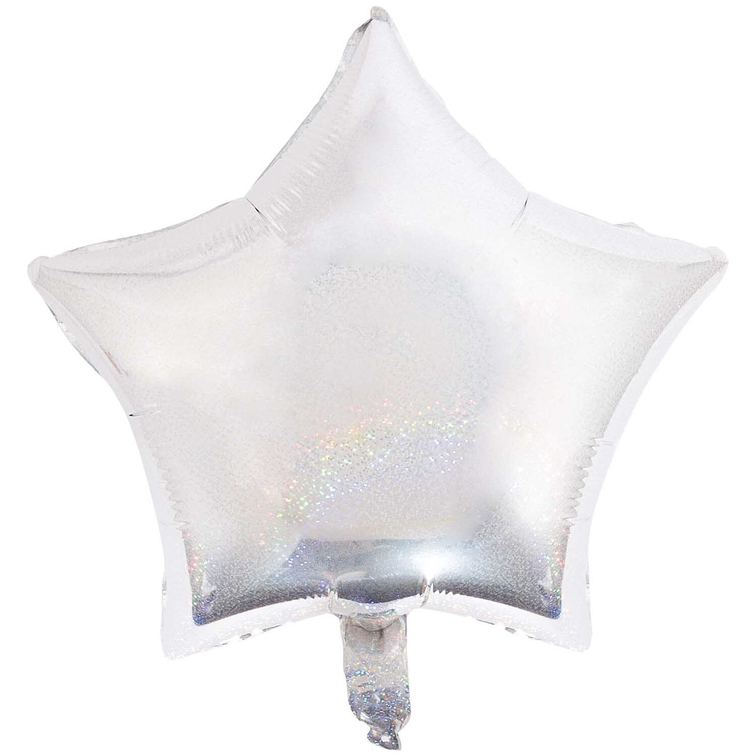 YEY! Let's Party Folienballon Stern silber-holographic klein 36cm YEY! Let's Party Folienballon Stern silber-holographic klein 36cm von Rico Design