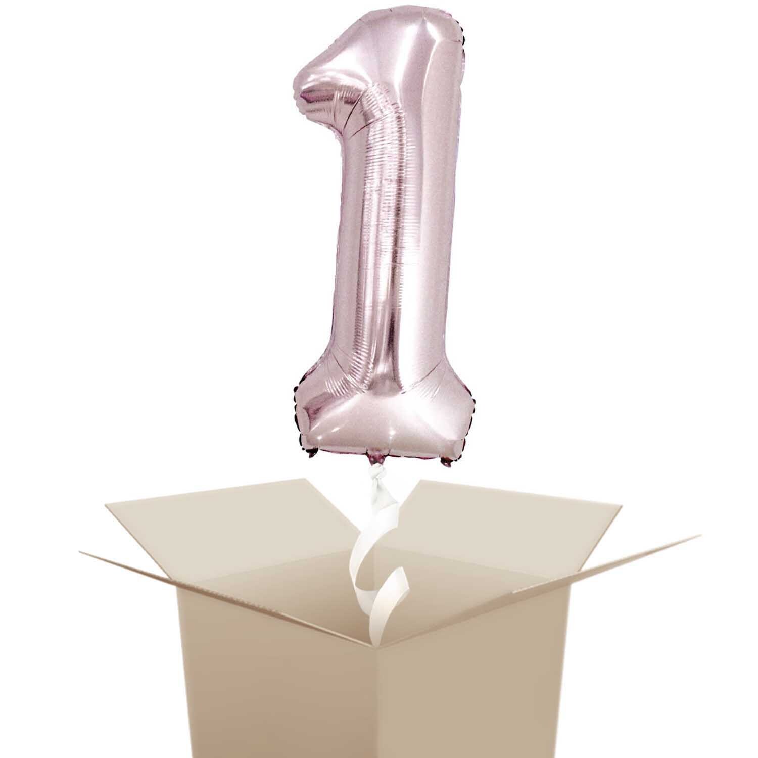 Rico Design Folienballon mit Helium Zahl rosa 86cm 1 von Rico Design