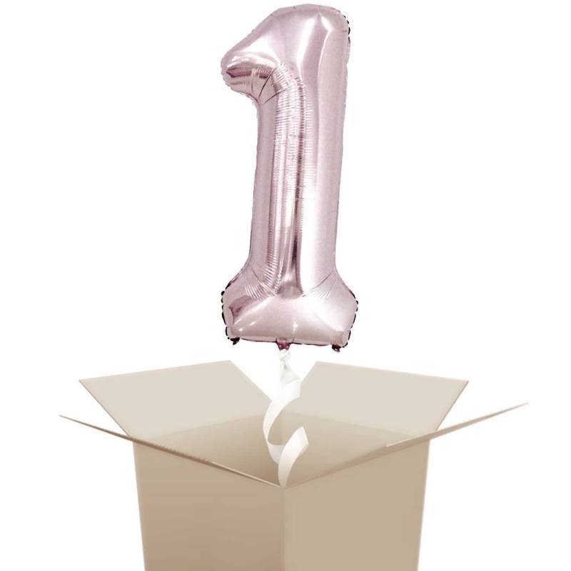 Rico Design Folienballon mit Helium Zahl rosa 86cm 1 von Rico Design