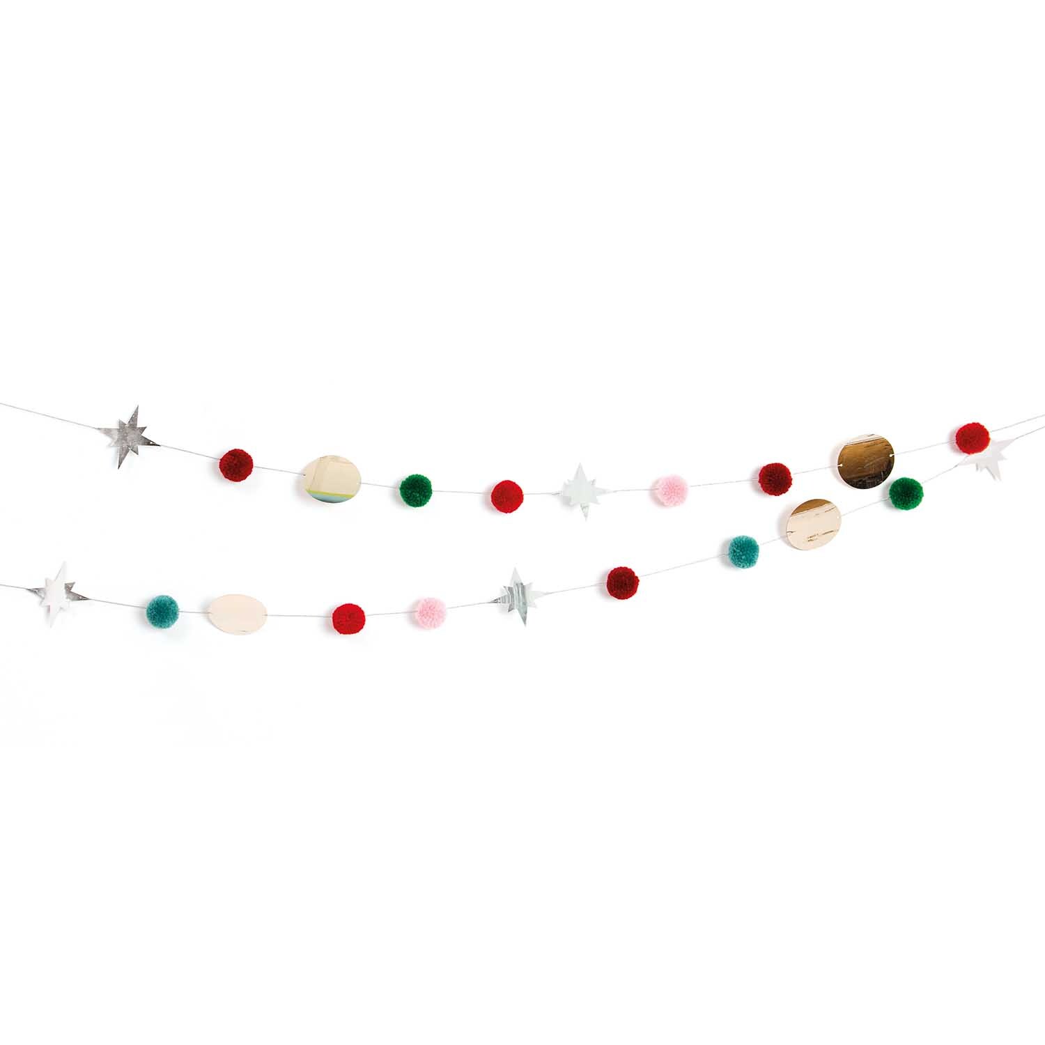 Garnpompon-Girlande rot-grün 2,2m Garnpompon-Girlande rot-grün 2,2m von Rico Design