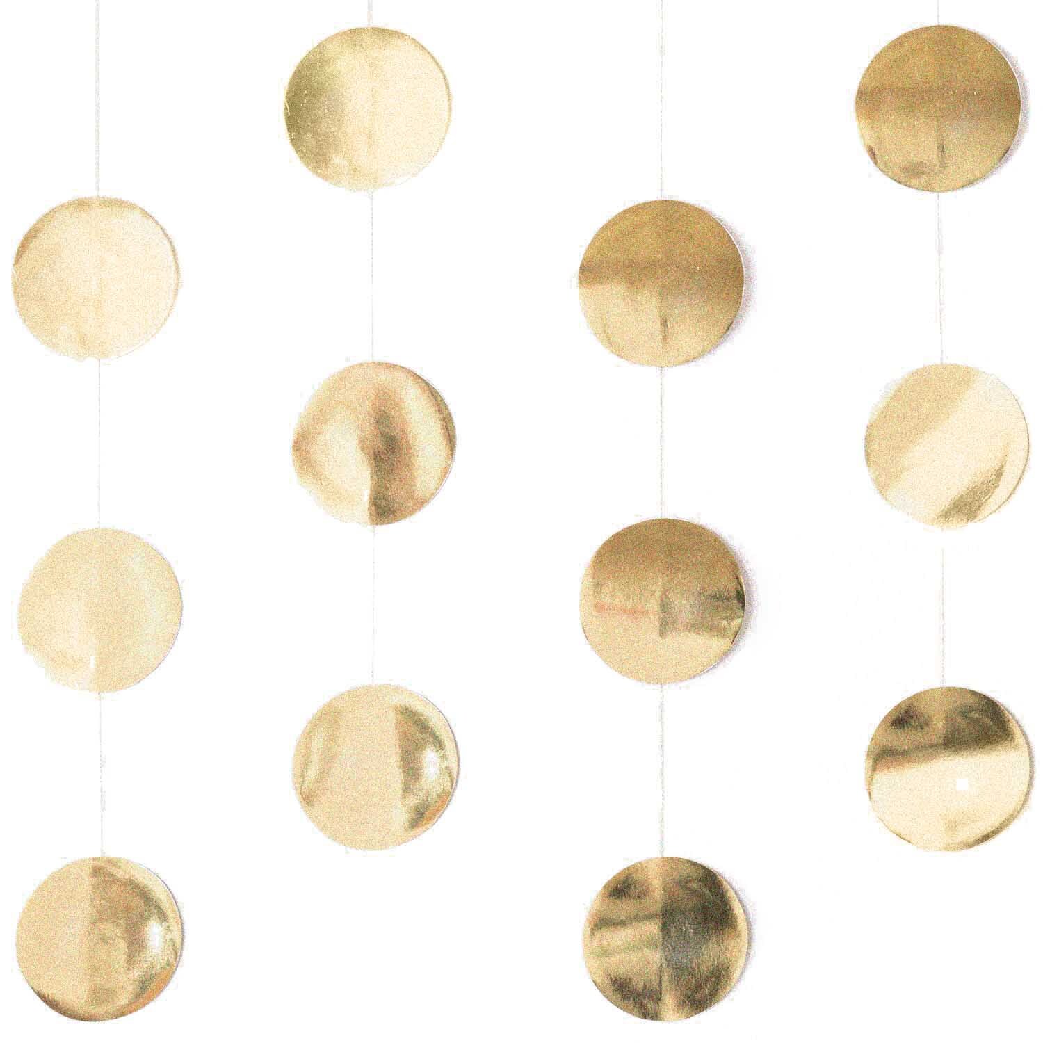 Genähte Girlande Kreise 8cm gold 1,7m Genähte Girlande Kreise 8cm gold 1,7m von Rico Design