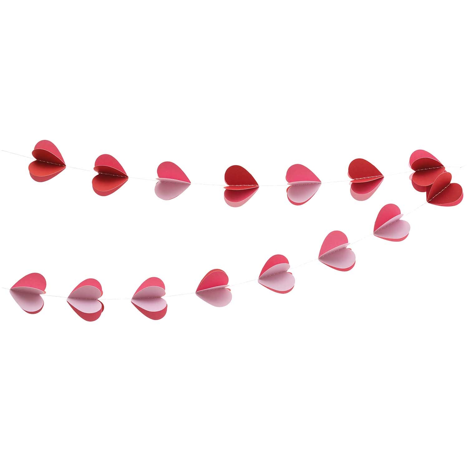 Girlande Herzen rot 1,5m Girlande Herzen rot 1,5m von Rico Design