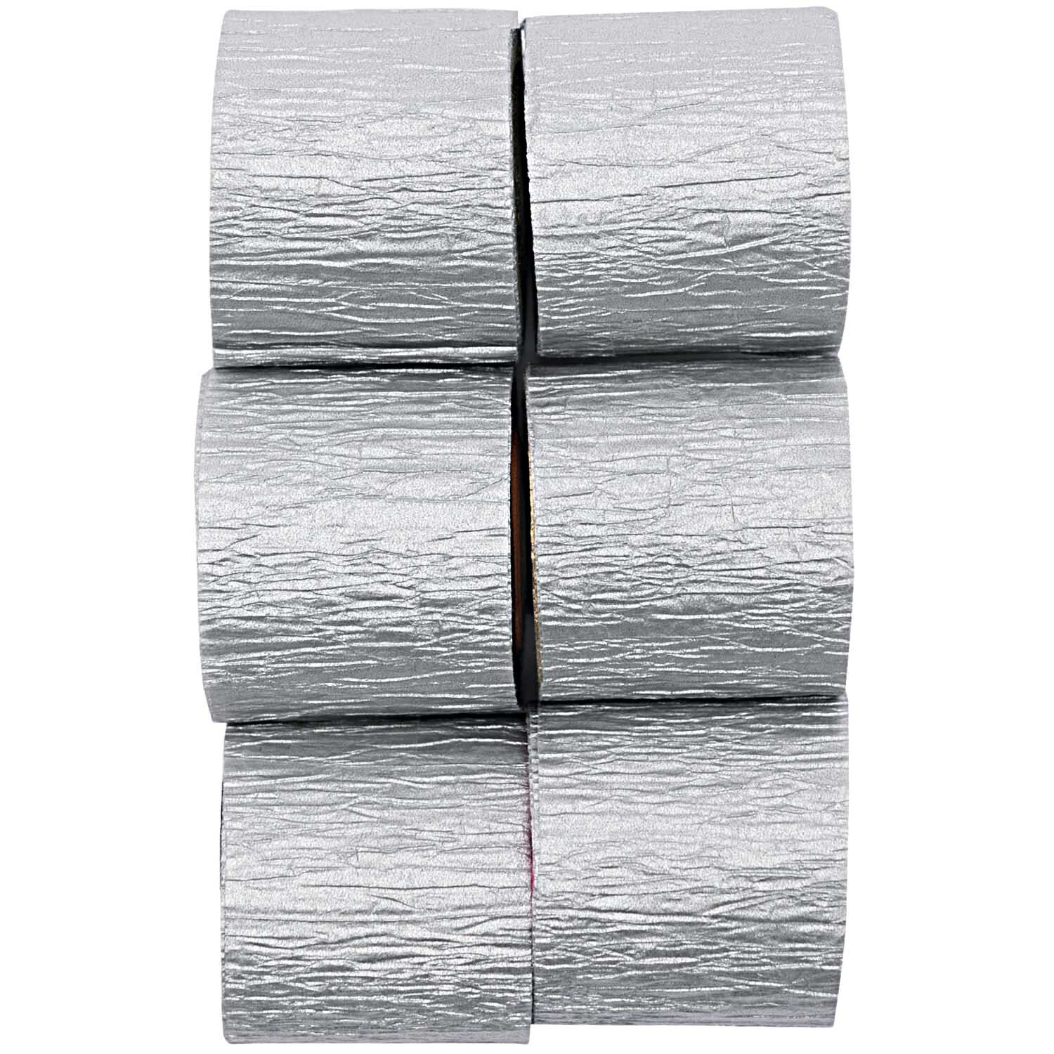 YEY! Let's Party Kreppbänder silber 3,5cm 10m 6 Stück YEY! Let's Party Kreppbänder silber 3,5cm 10m 6 Stück von Rico Design