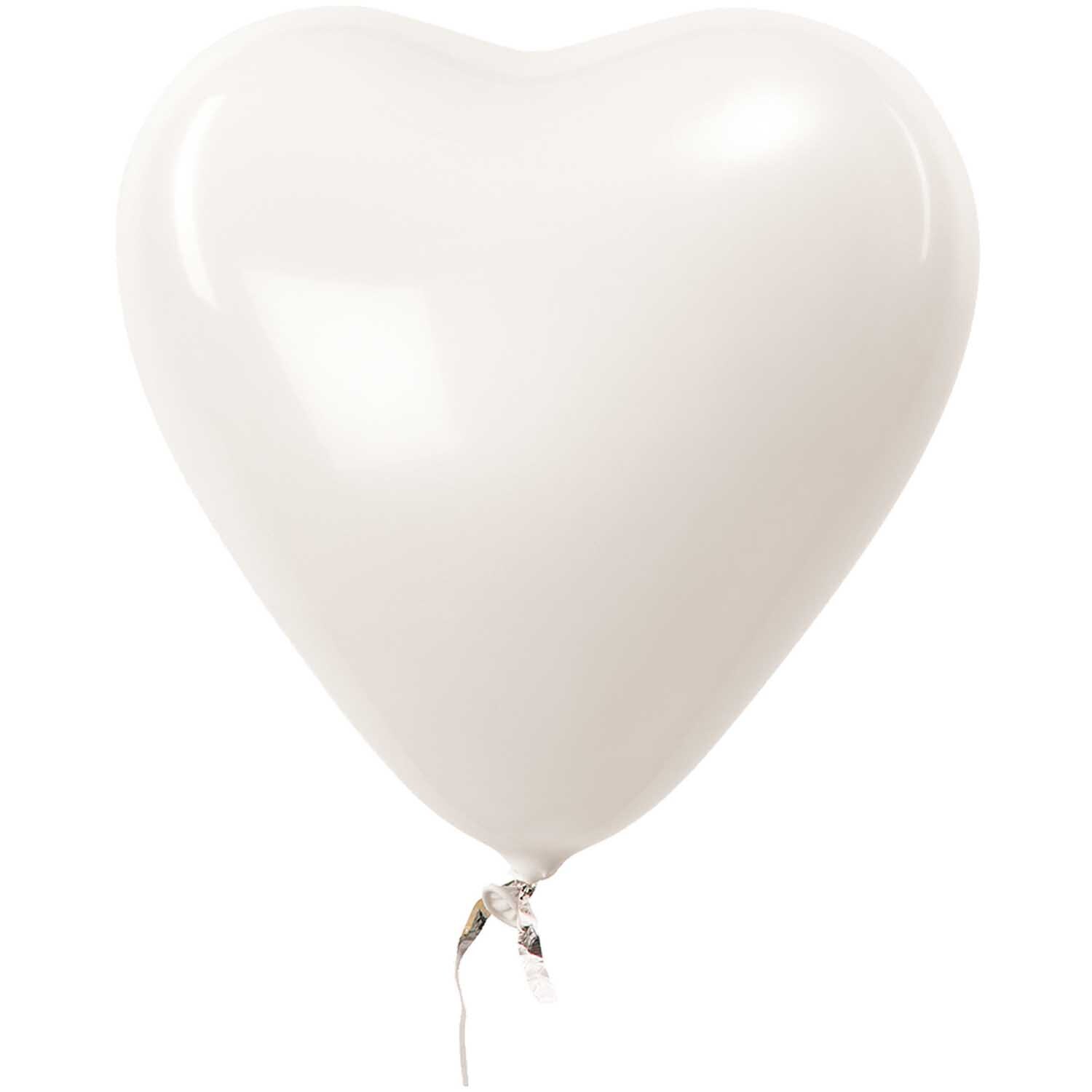 Luftballon Herz weiß 30cm 12 Stück Luftballon Herz weiß 30cm 12 Stück von Rico Design