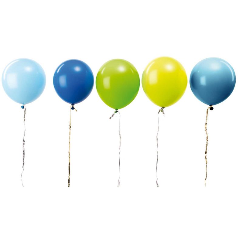 YEY! Let's Party Luftballon Mix aqua 30cm 12 Stück von Rico Design