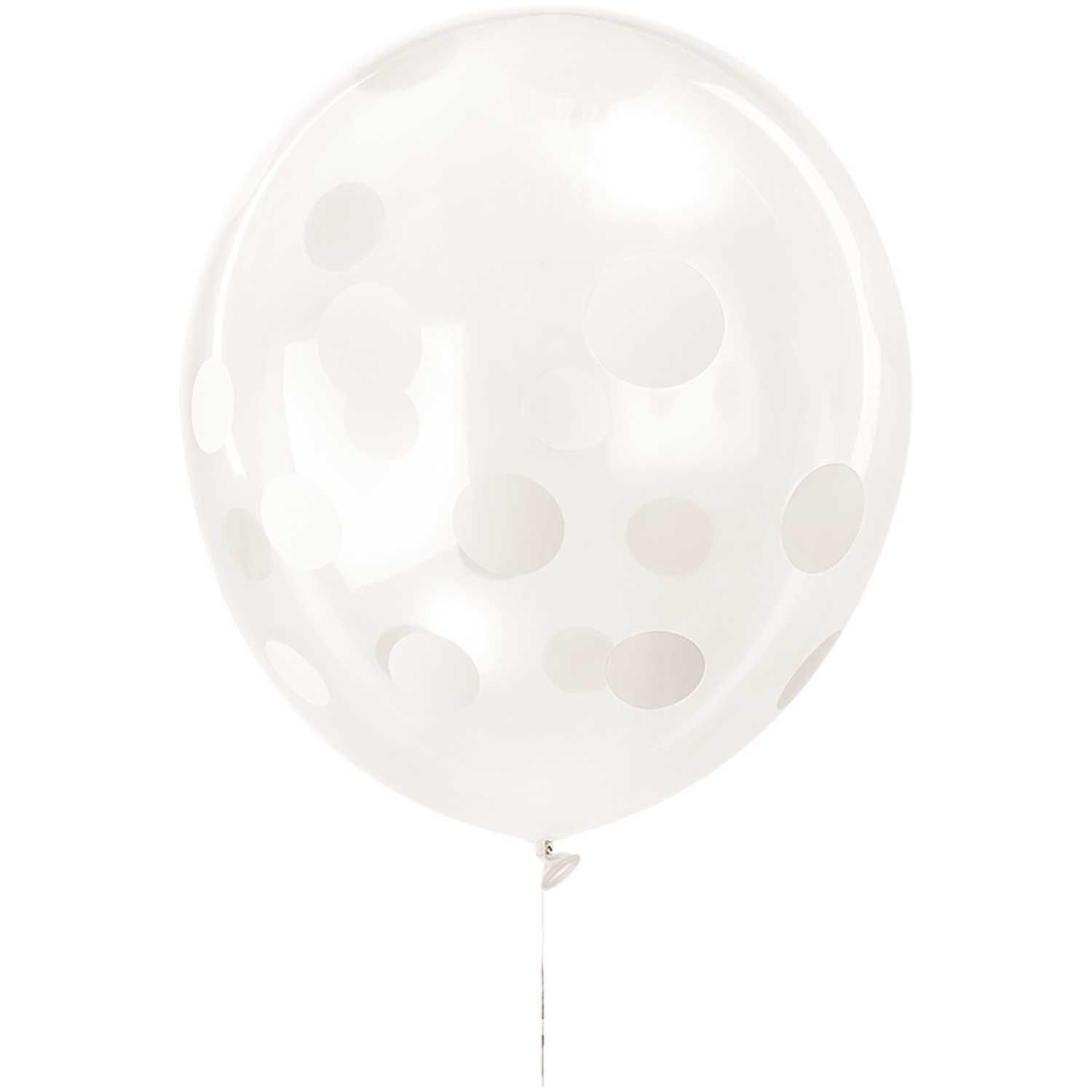 Luftballon Punkte/unifarben transparent-weiß 30cm 12 Stück Luftballon Punkte/unifarben transparent-weiß 30cm 12 Stück von Rico Design