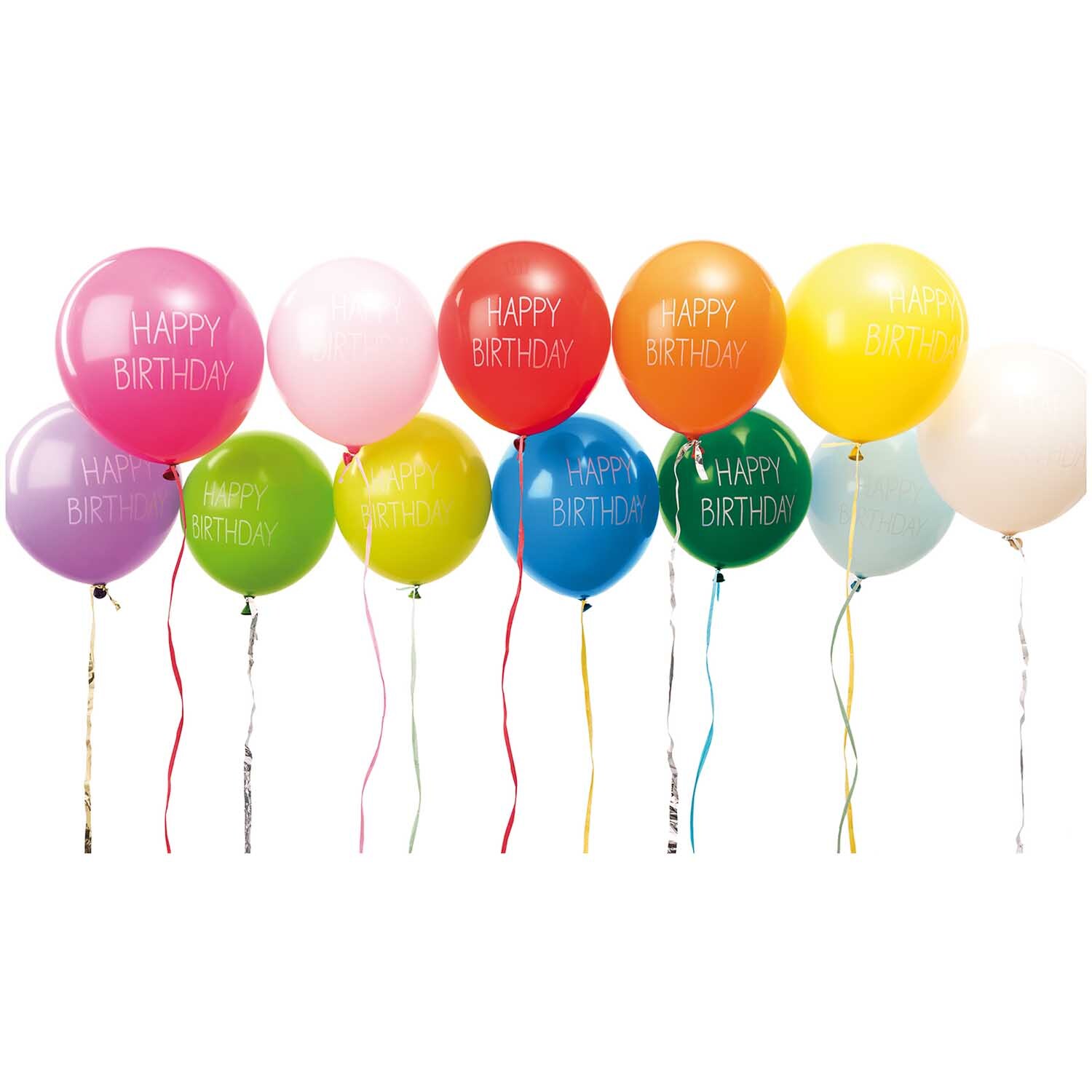 Luftballons Happy Birthday 30cm 12 Stück Luftballons Happy Birthday 30cm 12 Stück von Rico Design