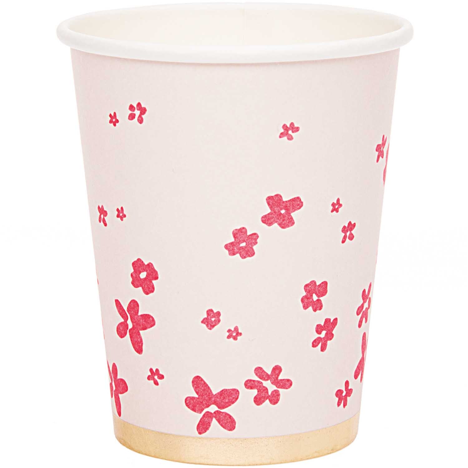 Pappbecher Blüten rosa 200ml 12 Stück Pappbecher Blüten rosa 200ml 12 Stück von Rico Design