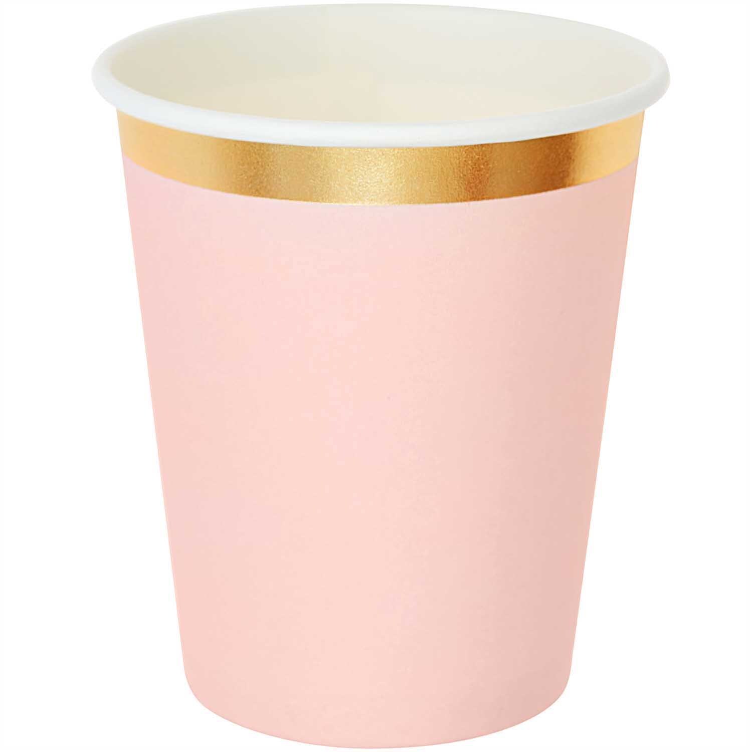 YEY! Let's Party Pappbecher rosa-gold 200ml 10 Stück YEY! Let's Party Pappbecher rosa-gold 200ml 10 Stück von Rico Design