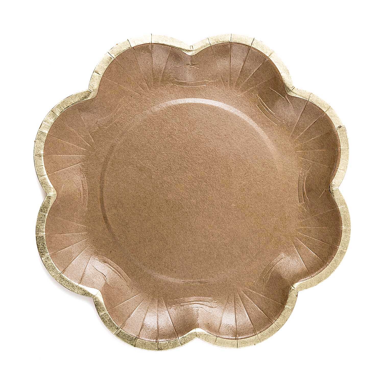 Pappteller Blume Kraftpapier 21cm 12 Stück von Rico Design