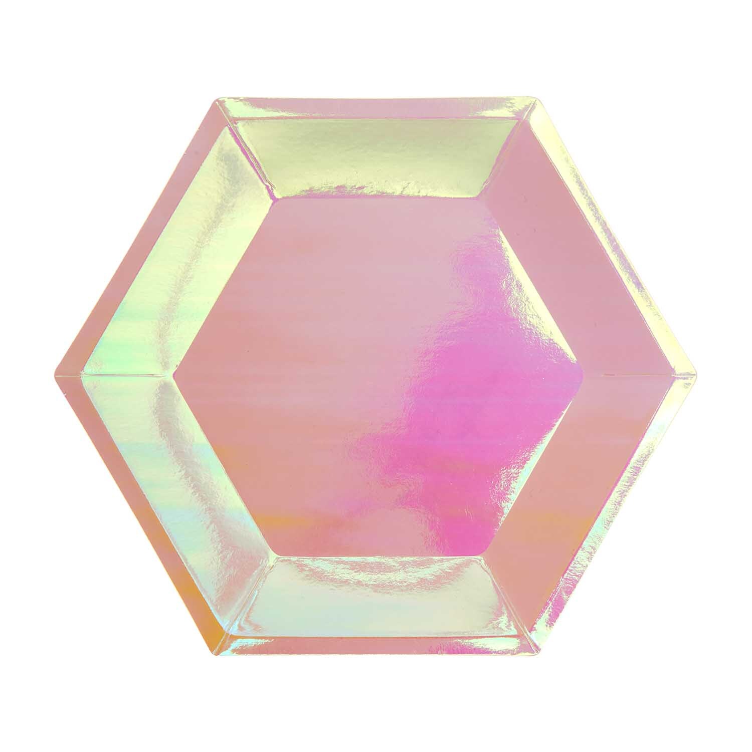 Rico Design Pappteller holographisch 15,5x13,5cm 10 Stück von Rico Design