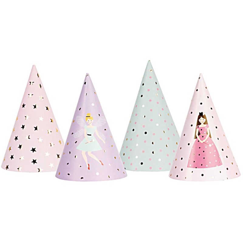 Partyhüte Prinzessin 20cm 8 Stück Partyhüte Prinzessin 20cm 8 Stück von Rico Design
