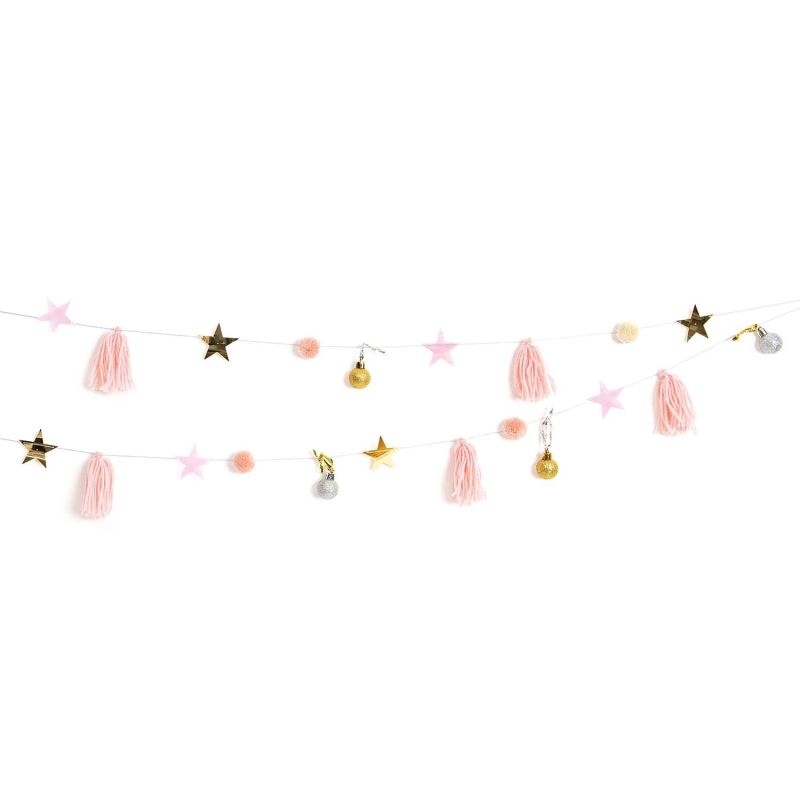 Quasten-Girlande rosa-pastell 2,2m Quasten-Girlande rosa-pastell 2,2m von Rico Design