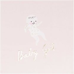 Servietten Baby Girl 33x33cm 20 Stück von Rico Design