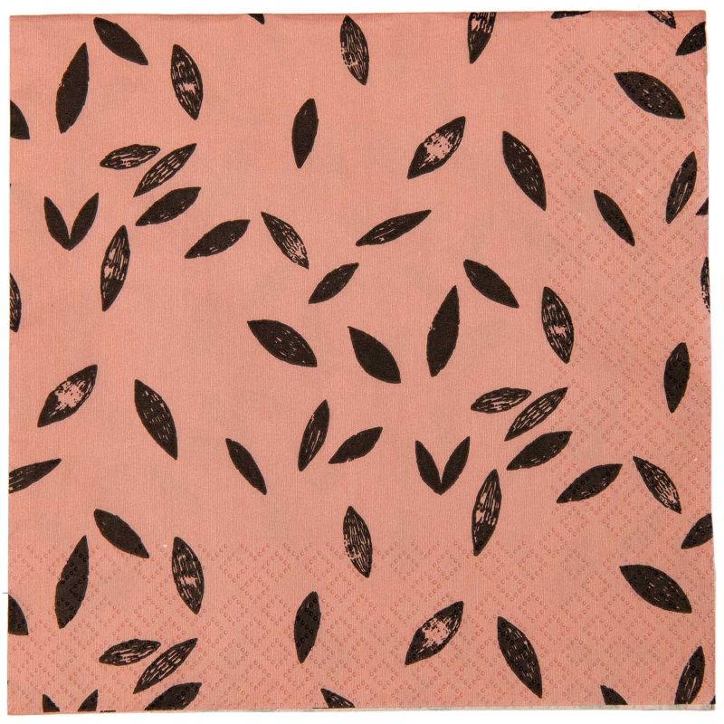 Servietten Blätter rosa 33x33cm 20 Stück Servietten Blätter rosa 33x33cm 20 Stück von Rico Design
