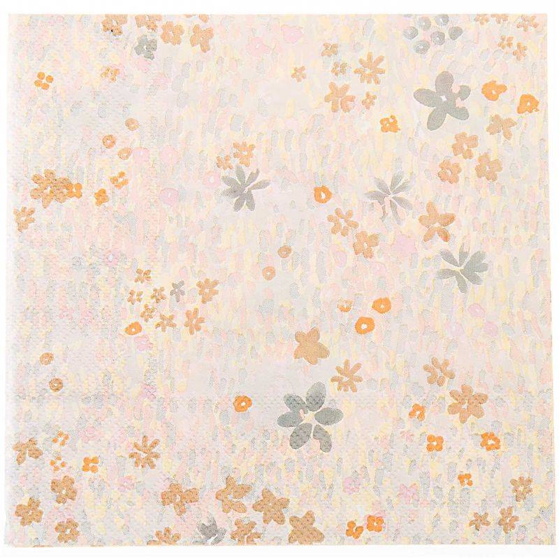 Servietten Crafted Nature Blumenwiese gelb 33x33cm 20 Stück von Rico Design