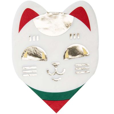 Servietten Jardin Japonais Katze 33x33cm 20 Stück Servietten Jardin Japonais Katze 33x33cm 20 Stück von Rico Design