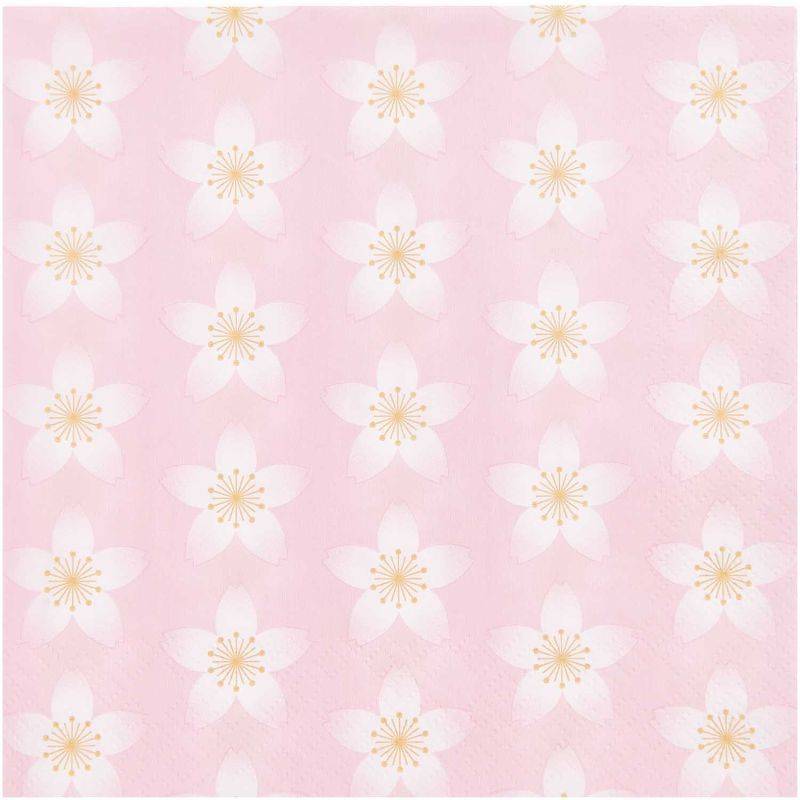 Servietten Kirschblüten rosa 33x33cm 20 Stück von Rico Design