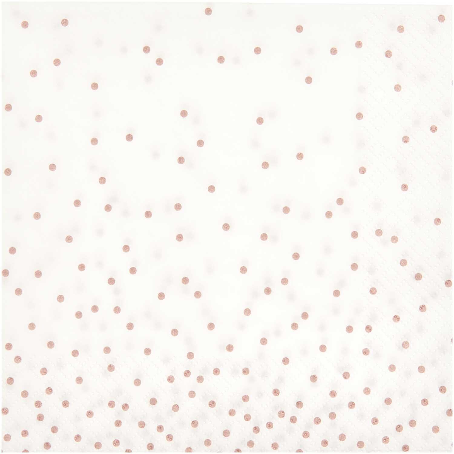 Servietten Punkte rosa 33x33cm 20 Stück von Rico Design