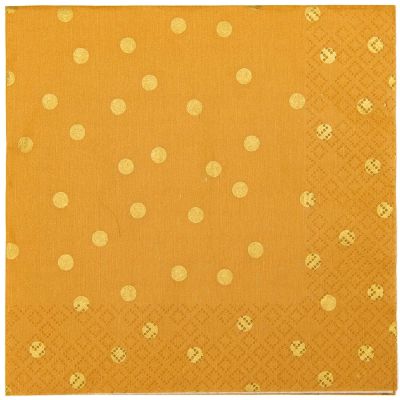 Servietten Punkte senf 33x33cm 20 Stück Servietten Punkte senf 33x33cm 20 Stück von Rico Design
