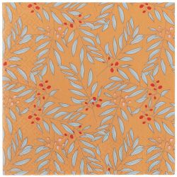 Servietten Zweige orange 33x33cm 20 Stück von Rico Design