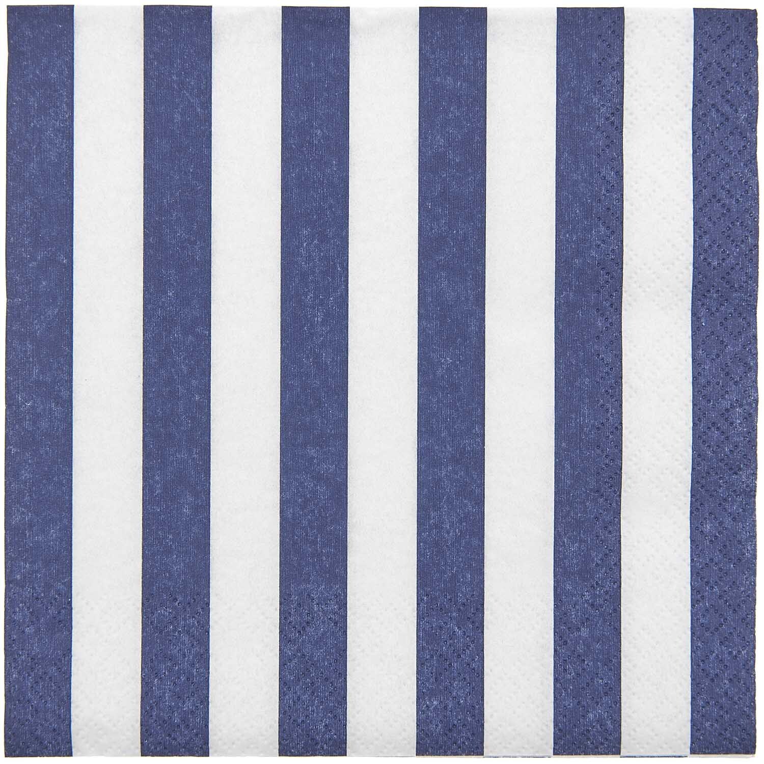 YEY! Let's Party Servietten blau-weiß gestreift 33x33cm 20 Stück YEY! Let's Party Servietten blau-weiß gestreift 33x33cm 20 Stück von Rico Design
