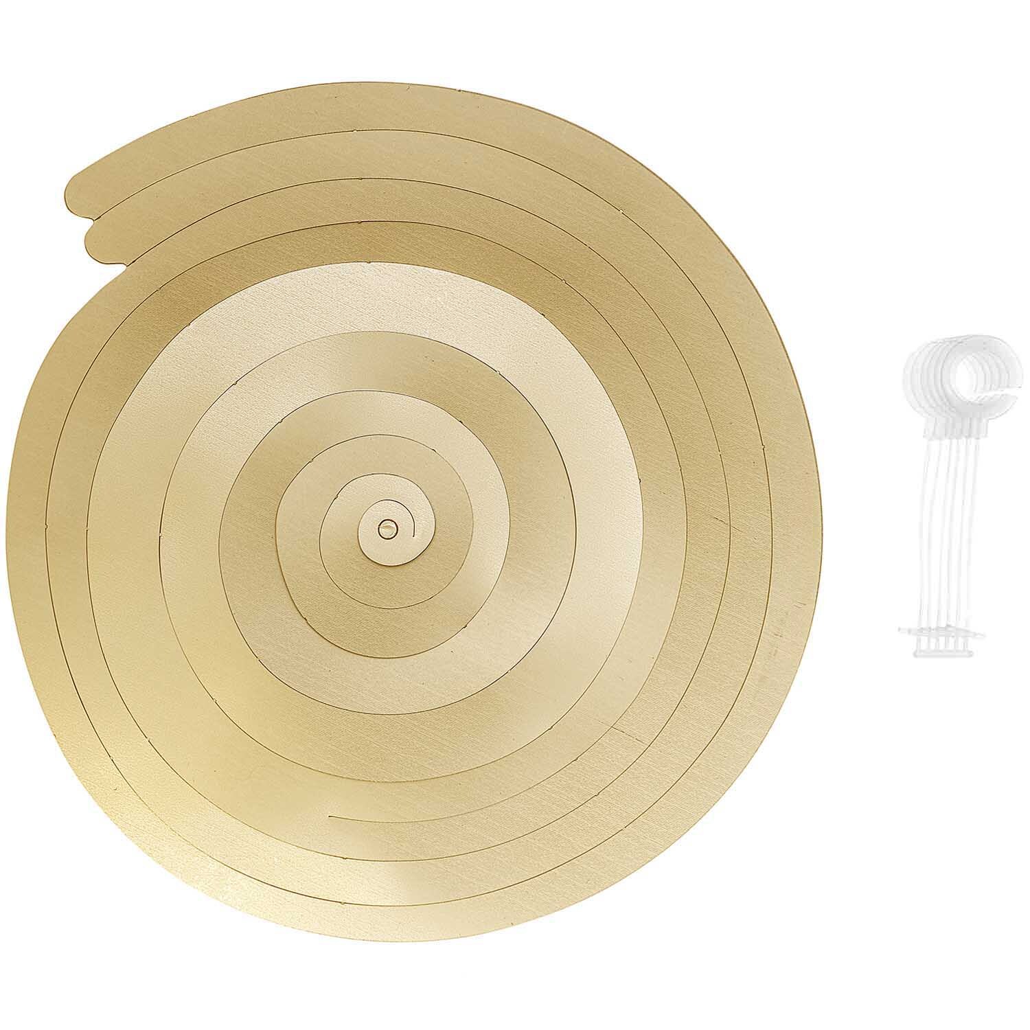 Rico Design Spiralluftschlangen 60cm 6 Stück Gold Matt von Rico Design
