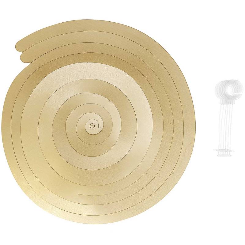 Rico Design Spiralluftschlangen 60cm 6 Stück Gold Matt von Rico Design