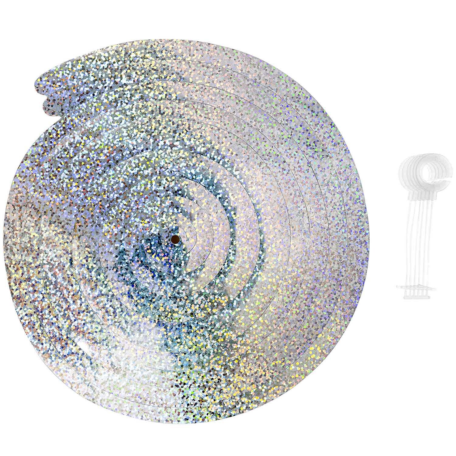 Rico Design Spiralluftschlangen 60cm 6 Stück Holographisch-Weiß von Rico Design