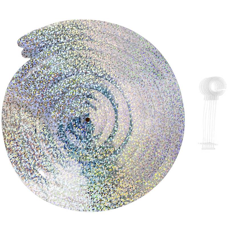 Rico Design Spiralluftschlangen 60cm 6 Stück Holographisch-Weiß von Rico Design