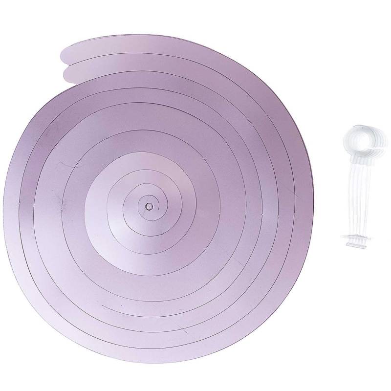 Rico Design Spiralluftschlangen 60cm 6 Stück Rosa Matt von Rico Design