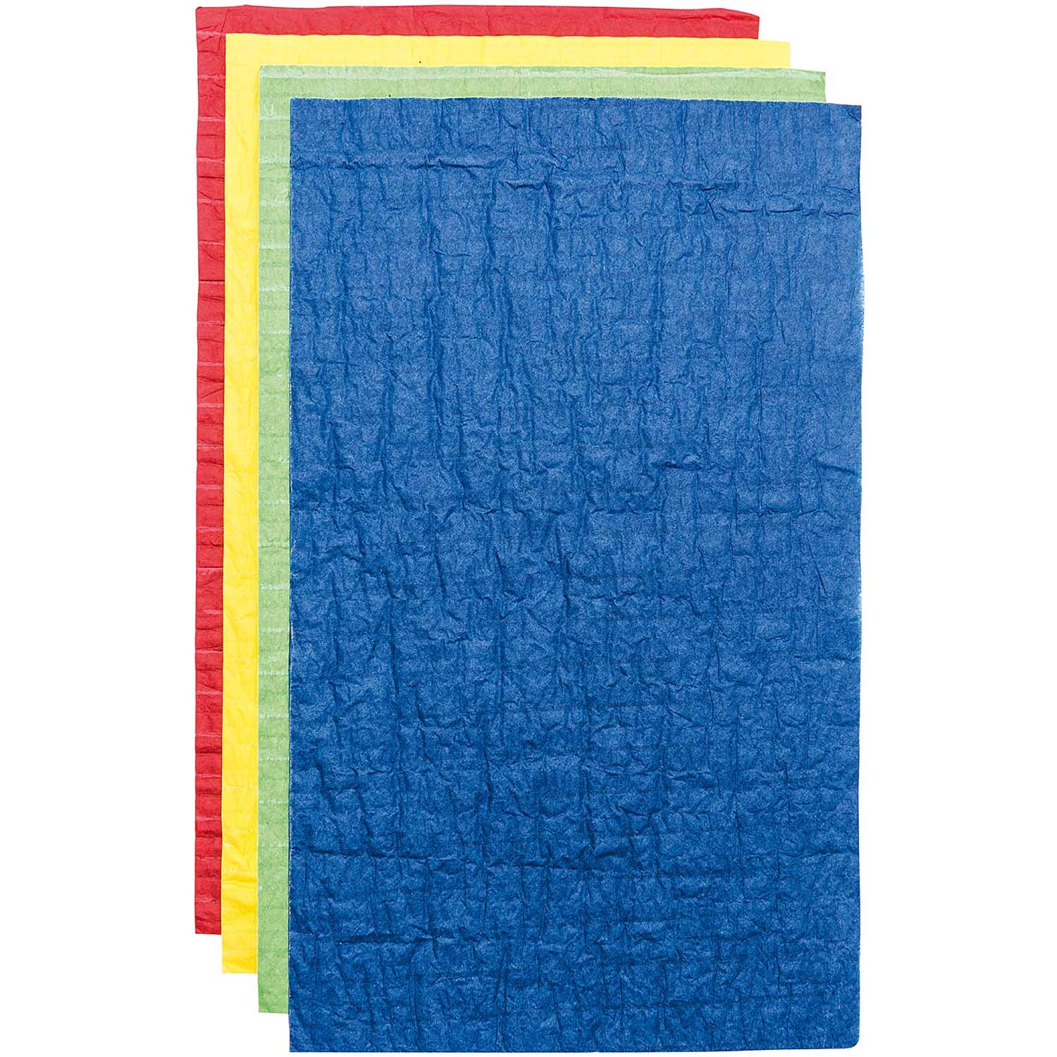 Wabenpapier mehrfarbig Mix 20x33cm 4 Bogen von Rico Design