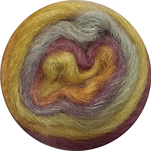 Rico Essentials Super Kid Mohair loves Silk Print, Fb. 3 Erde, Regenbogen Lacegarn aus Super Kid Mohair & Seide zum Stricken und Häkeln, Lacewolle Nadelstärke 4,5 mm Rico Essentials Super Kid Mohair loves Silk Print, Fb. 3 Erde, Regenbogen Lacegarn aus Super Kid Mohair & Seide zum Stricken und Häkeln, Lacewolle Nadelstärke 4,5 mm von Rico Design