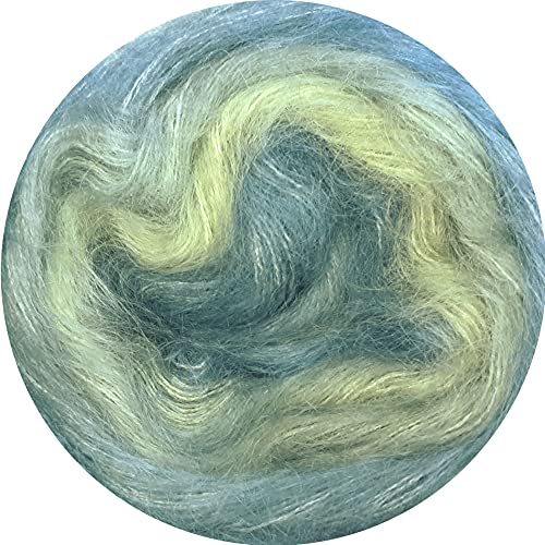 Rico Essentials Super Kid Mohair loves Silk Print, Fb. 6 Wasser, Regenbogen Lacegarn aus Super Kid Mohair & Seide zum Stricken und Häkeln, Lacewolle Nadelstärke 4,5 mm Rico Essentials Super Kid Mohair loves Silk Print, Fb. 6 Wasser, Regenbogen Lacegarn aus Super Kid Mohair & Seide zum Stricken und Häkeln, Lacewolle Nadelstärke 4,5 mm von Rico Design